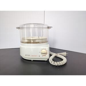 Black and Decker Handy Steamer Model HS-80 Type 1 White Electric Vegetable HS80